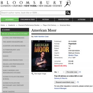 American Moor Purchasing Portal Bloomsbury