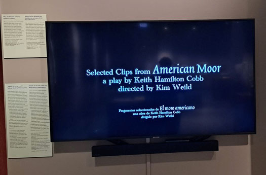 Newberry Library Chicago - Seeing Race Before Race monitor showing American Moor